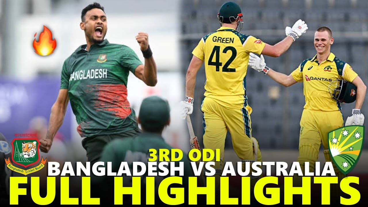 Bangladesh vs Australia Full Highlights 3rd ODI 2026 | BAN VS AUS