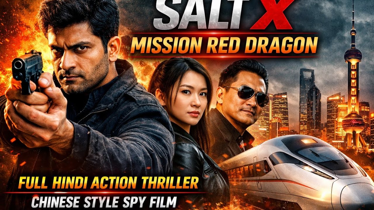 SALT X Mission Red Dragon | Full Hindi Action Thriller Movie | Chinese Style Spy Film.