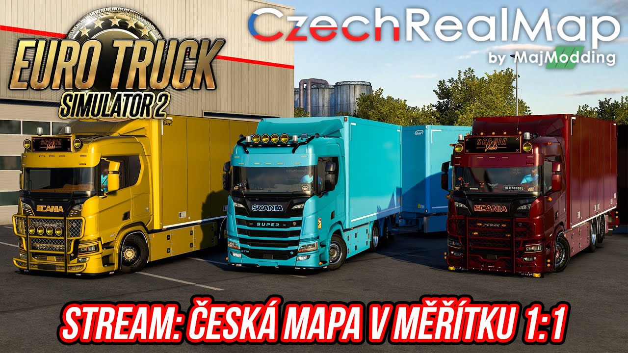 EURO TRUCK SIMULATOR 2: CZECH REAL MAP MULTIPLAYER | ČESK&Aacute; MAPA V MĚŘ&Iacute;TKU 1:1 | 15.8.2025