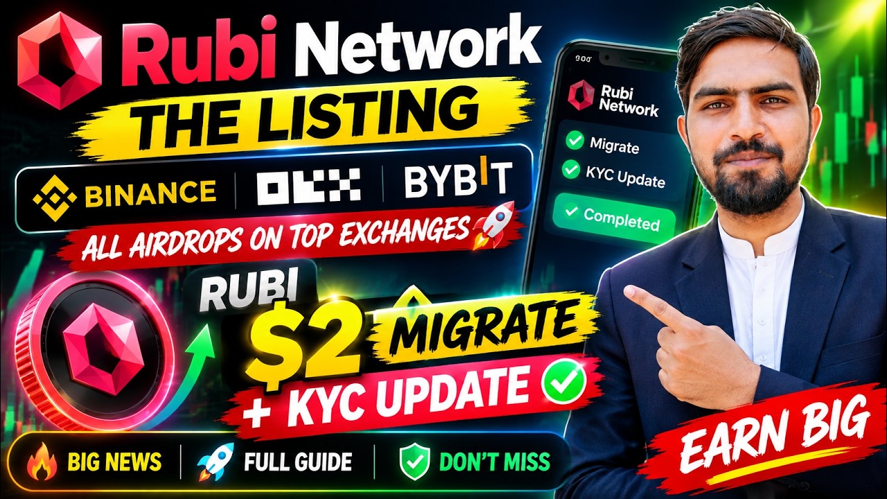 RUBI NETWORK LISTING SOON? 🚨 $2 RUBI + MIGRATE & KYC UPDATE | Binance, OKX & Bybit