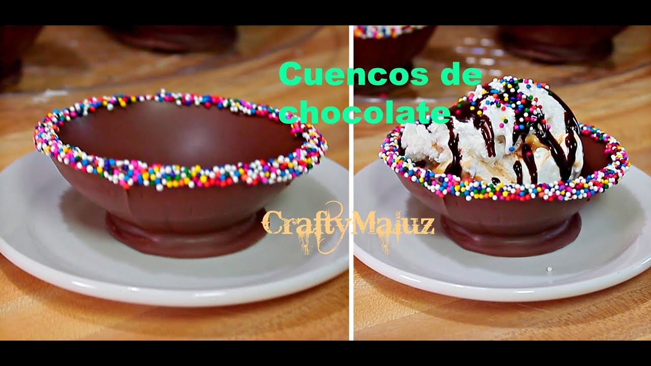 Receta Fácil: Cuencos de chocolate con globos de agua / Chocolate Bowls with Water Balloons