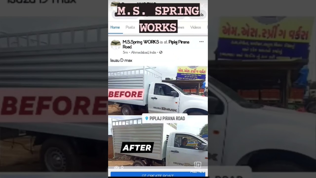 #msspringworks#ahmedabad #kaman #mahindra #tata #spcialist #kamanipatta repair workshop #pipalaj