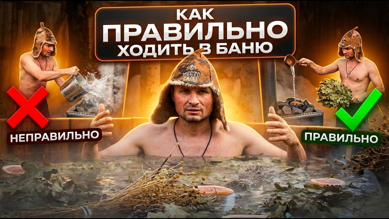 КАК ПРАВИЛЬНО ХОДИТЬ В БАНЮ — 10 ЗОЛОТЫХ ПРАВИЛ, которые должен знать каждый
