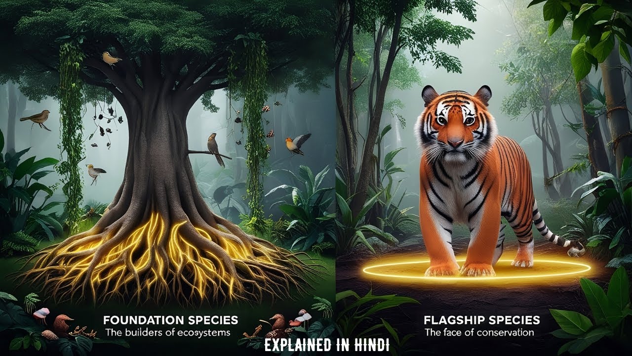 The SHOCKING Truth About Foundation Species in Our Ecosystem | Flagship Species | Ecology in Hindi