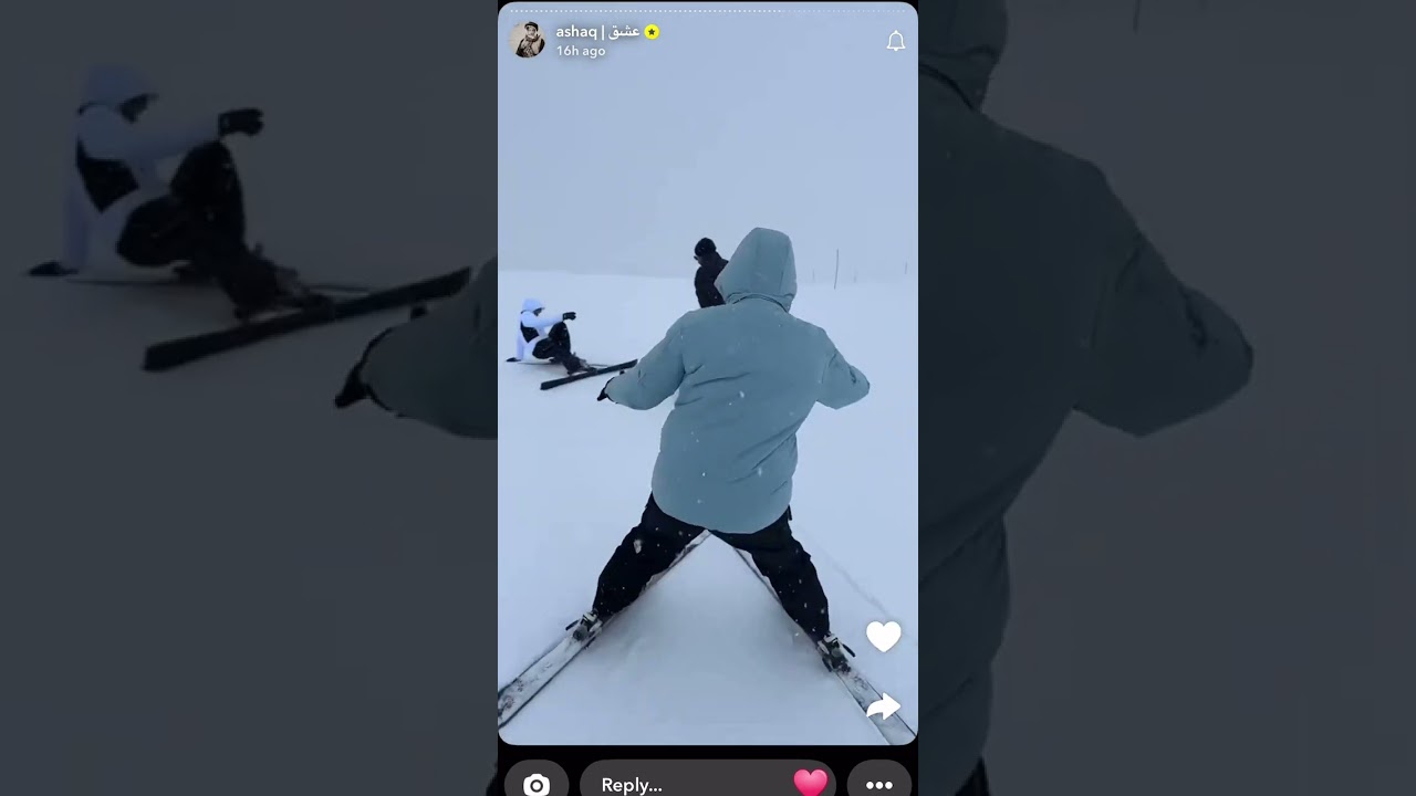 سنابات عشق في كورشوفيل🇫🇷⛷️جاهم ابوهلال