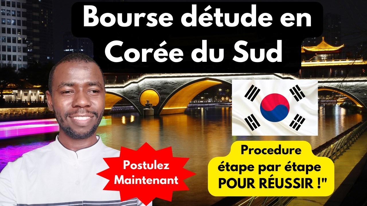 🎓 Tu rêves d’étudier en Corée du Sud avec une bourse complète ?