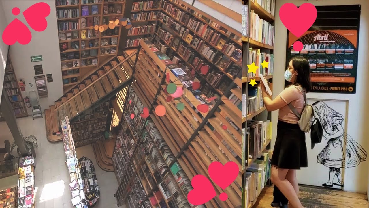 Recorrido por Librería y Cafetería el Péndulo ( La Roma)