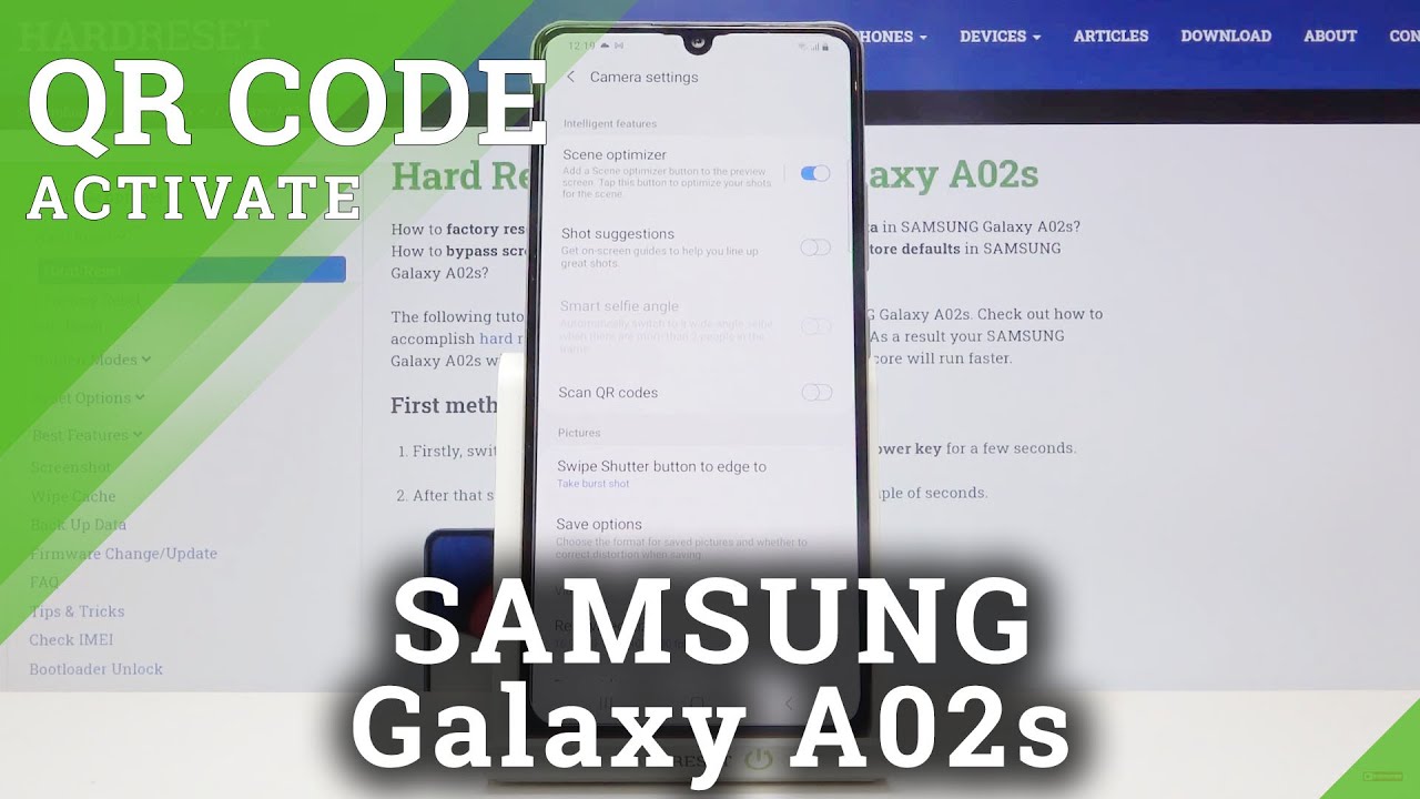 Как активировать QR-сканер на SAMSUNG Galaxy A02s &ndash; Сканирование QR-кодов