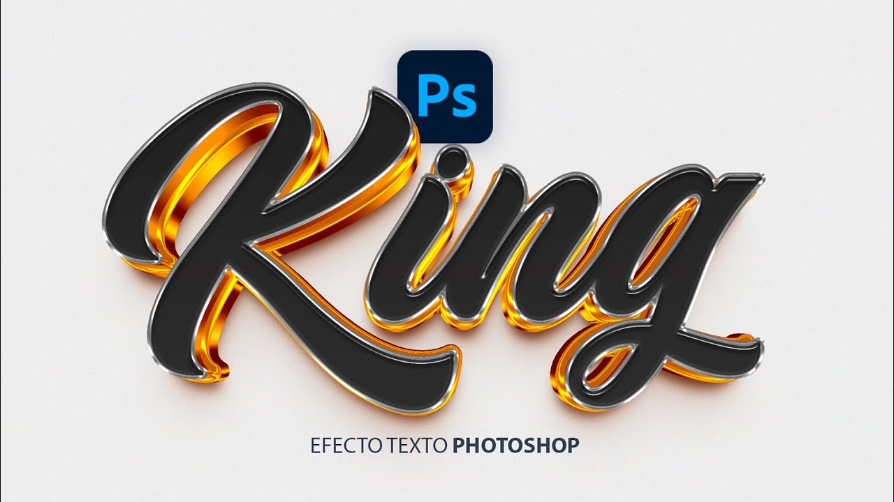 Efecto texto 3D photoshop😲