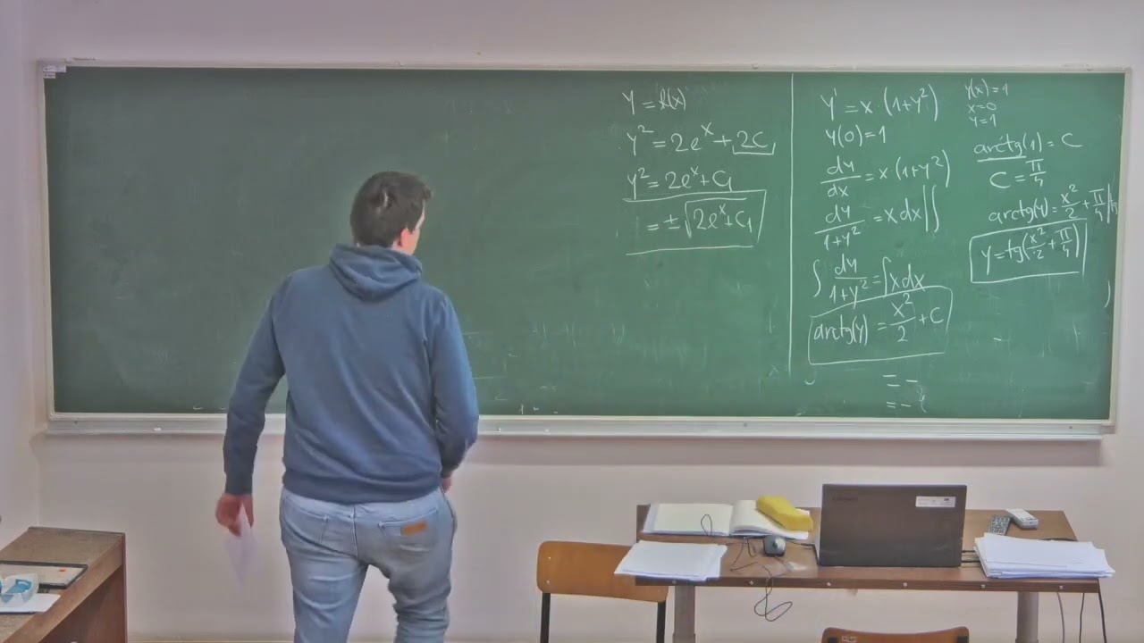 Matematička analiza - diferencijalne jednadžbe, metoda separacije varijabli