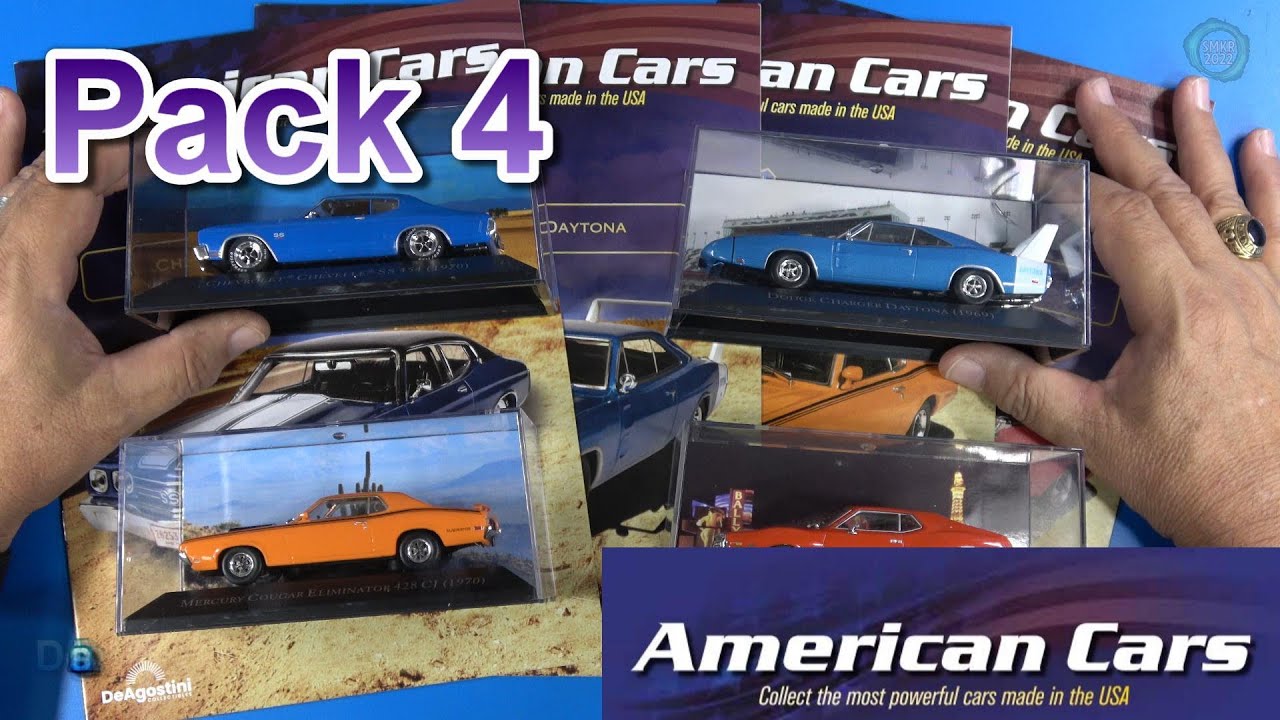 Deagostini American Cars 1/43 Diecast Car Collection Pack 4