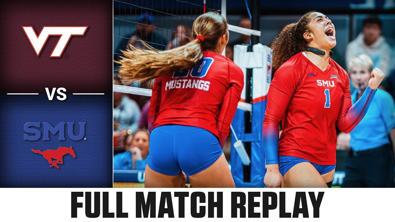 Virginia Tech vs. SMU Full Match Replay | 2025 ACC Volleyball
