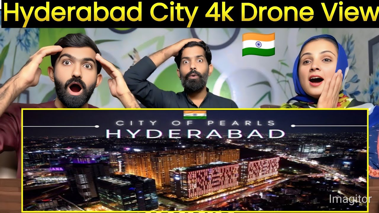 Hyderabad city 4k drone view |City of Pearls |Explore Hyderabad| Explore The World | PAKISTANI REACT