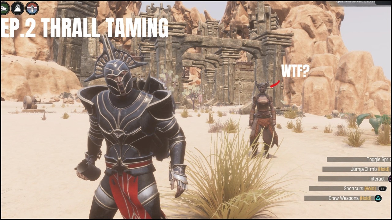 CONAN EXILES AGE OF HEROS: EP2 - Taming some thralls and getting brimstone