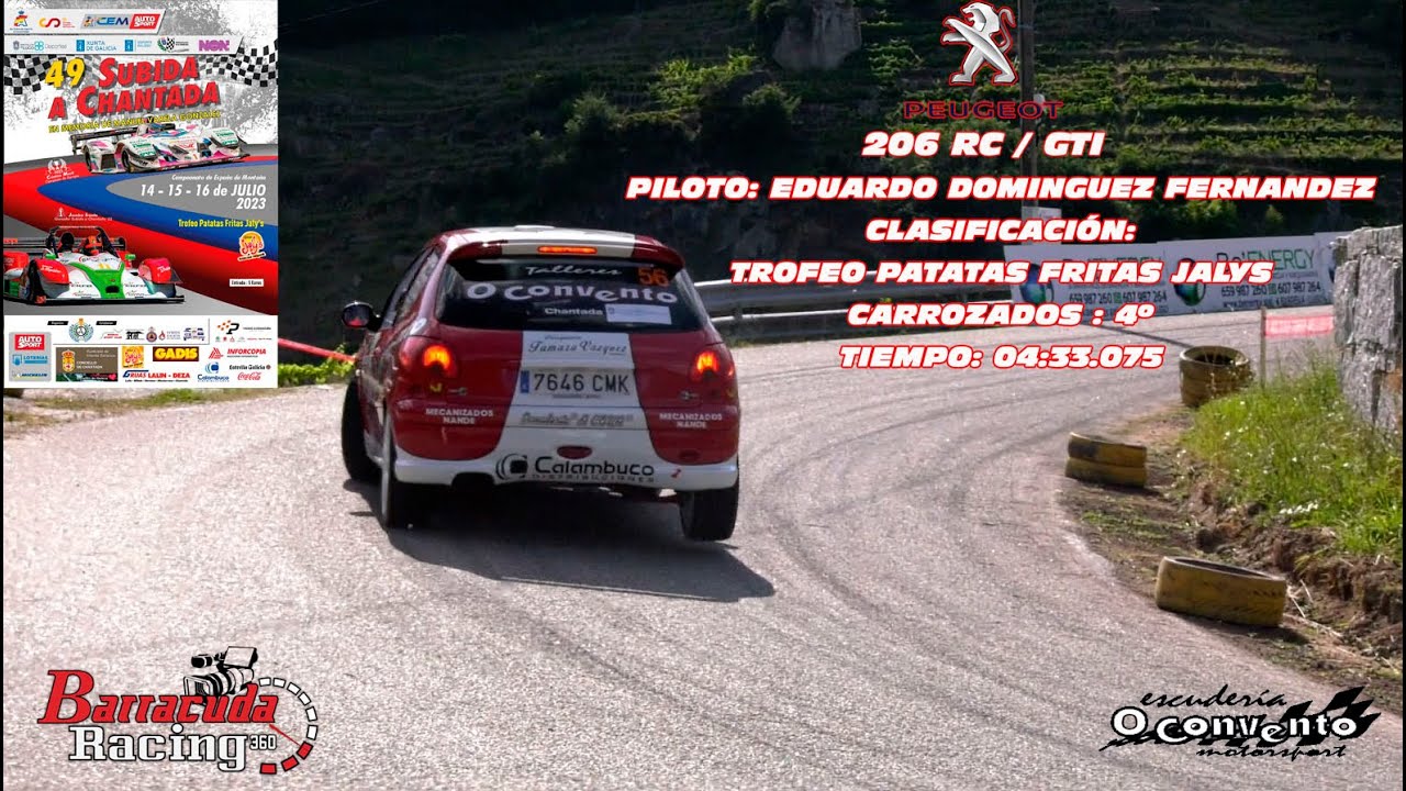 EDUARDO DOMINGUEZ // PEUGEOT 206 RC GTI 180 // 49 SUBIDA A CHANTADA 2023