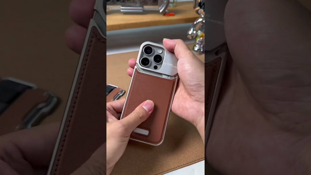 Luxury Metal Leather Phone Case For iPhone 15 14 13 Pro Max Aluminum Magnetic Phone Cover - Skycover