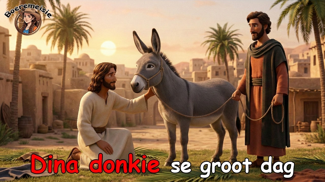 Dina Donkie se Paasfees-storie | Boeremeisie Afrikaanse kinderstorie