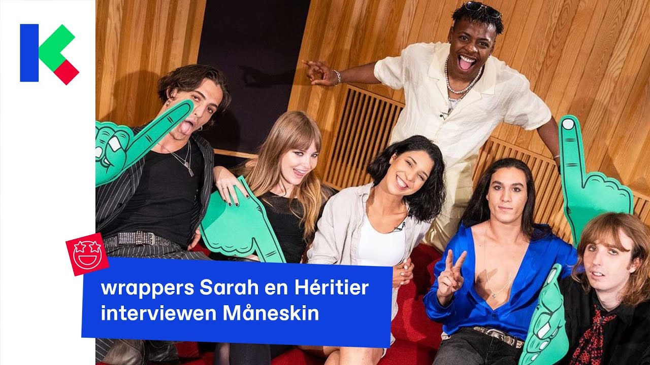 Måneskin is op bezoek bij VRT!