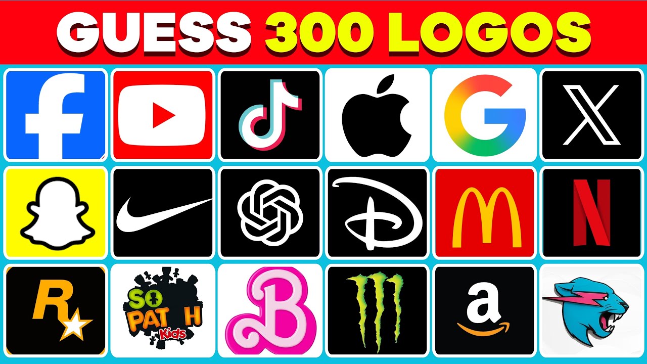Guess the Logo in 3 Seconds | 300 Famous Logos | Logo Quiz 2026