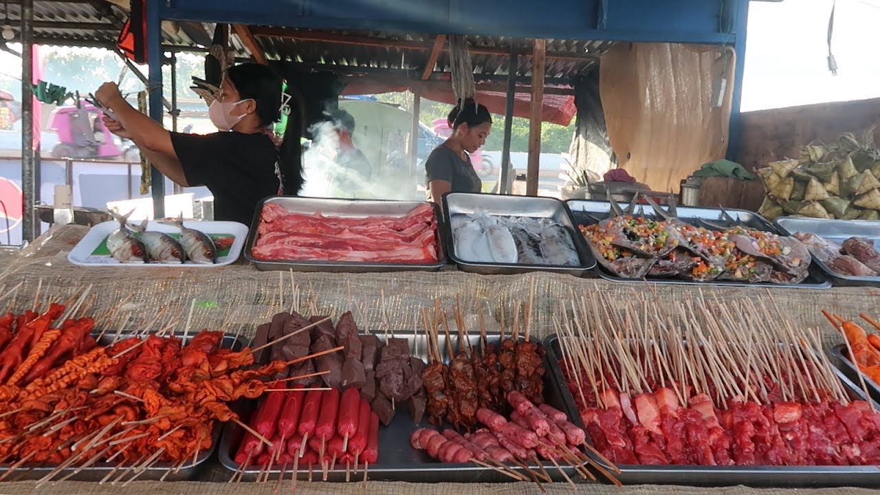 Philippine CEBU ROROport,! Real local barbecue restaurants !!!