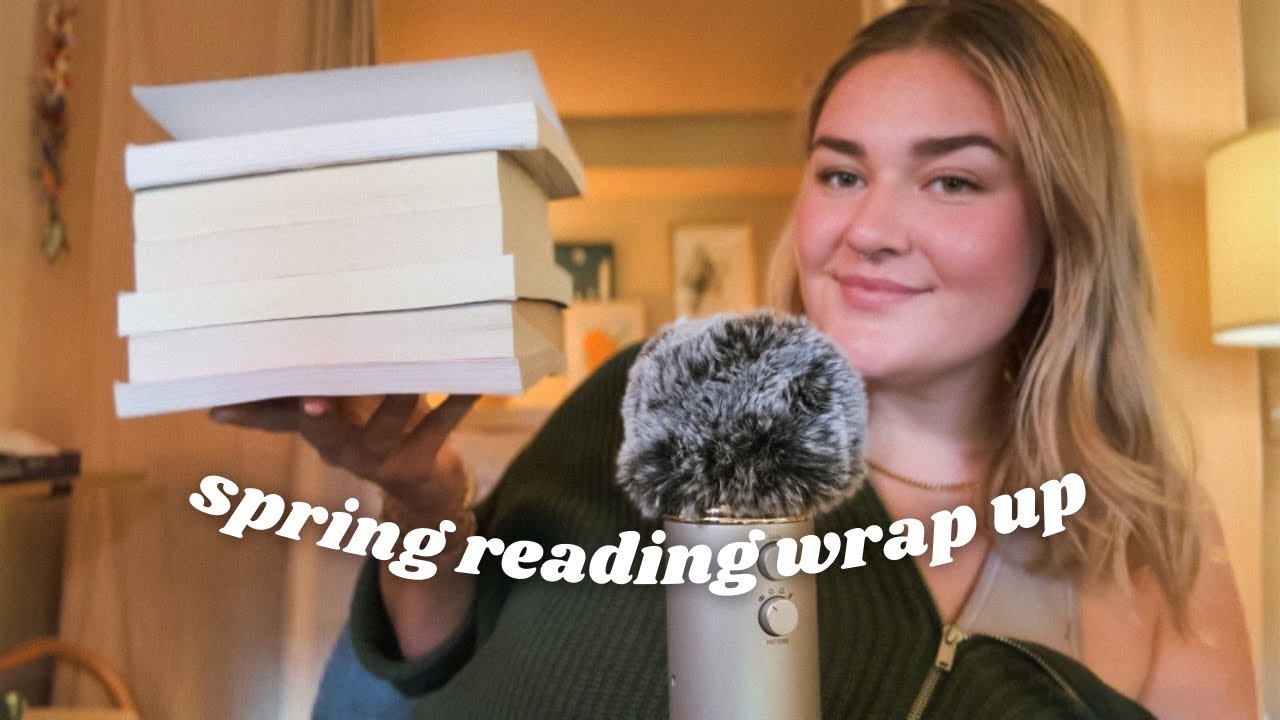 ASMR What I've Been Reading Lately ☁️✨ Whispered Reading Wrap Up w Book Tapping