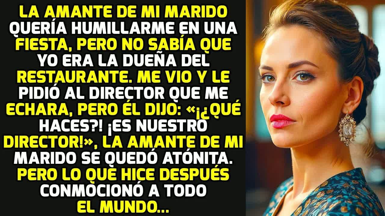 En La Fiesta La Amante De Mi Marido Quería Humillarme, Pero No Sabía Que Yo Era La Dueña.. HISTORIAS