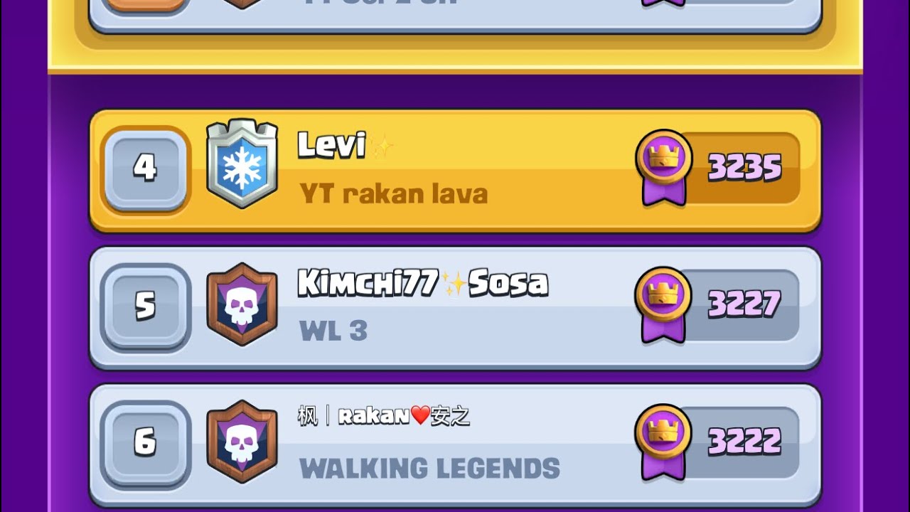 🤩 جبت الرابع والسادس عالعالم!! |  clash royal 🔥🌍 Top 4 & Top 6 World |كلاش رويال