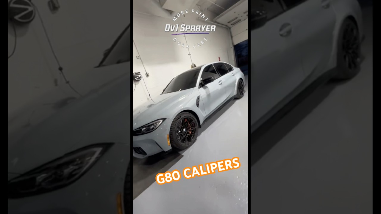 2023 G80 Calipers.. #sportscar #bmw #g80 #spraypaint #orange #fyp #diy #viral #paint #newcar