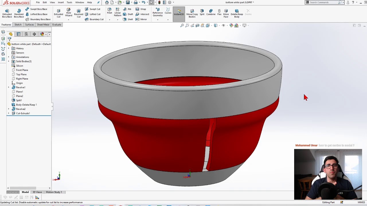 SolidWorks With Ryan — для начинающих, часть 3 — режим многотельных тел