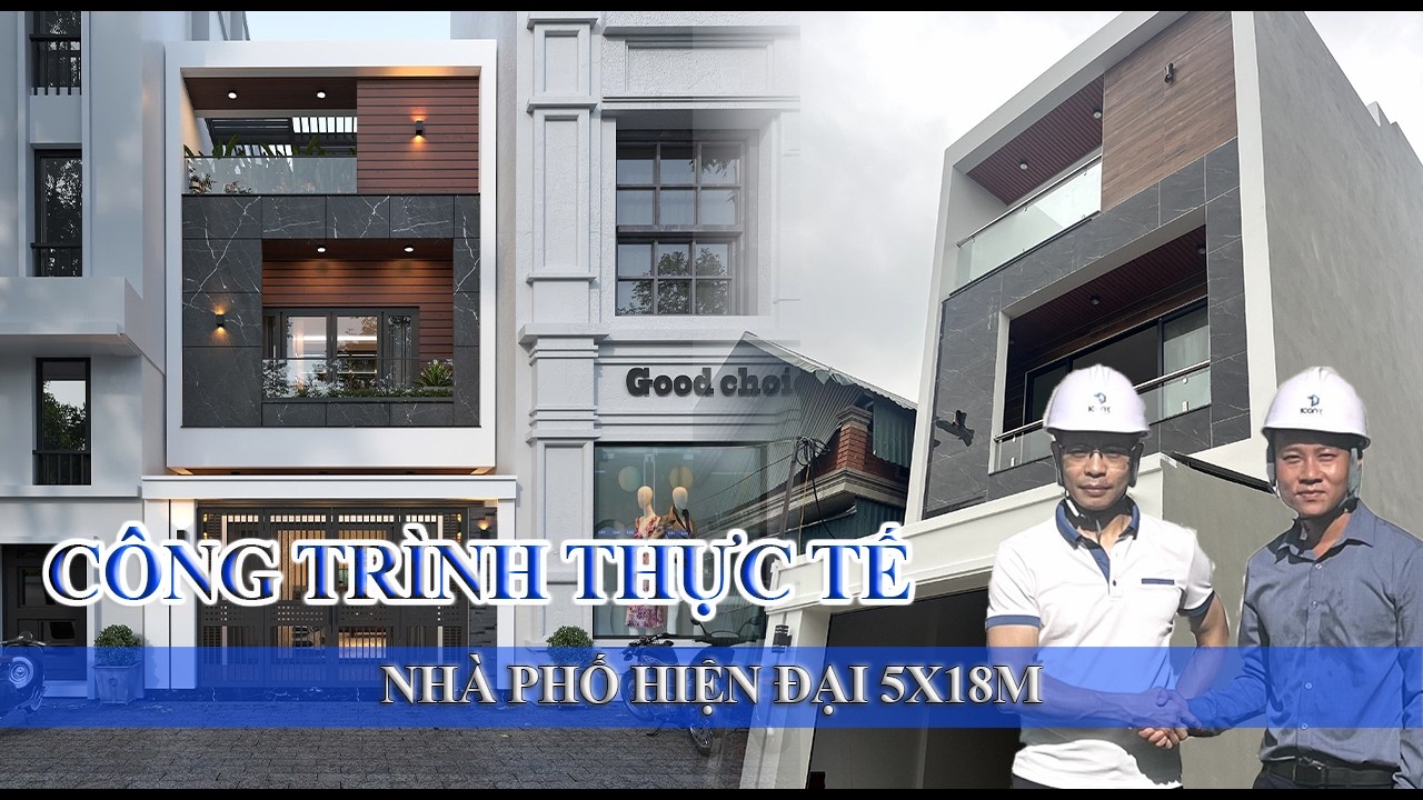 Góc Nhìn Thực Tế |Toàn Cảnh Công Trình Nhà Phố Hiện Đại 2 tầng 1 tum .KT 5x18m có sân để xe.[PHẦN 1]