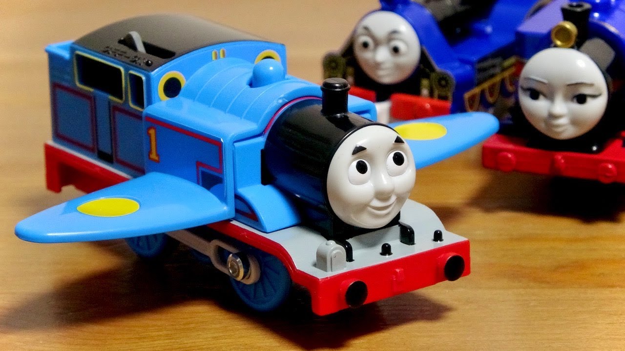 遂に飛行機になったトーマス！プラレール きかんしゃトーマス ドクター飛行機トーマスと世界のなかまたちセット ホンメイ&ラジブも可愛い☆Thomas&Friends