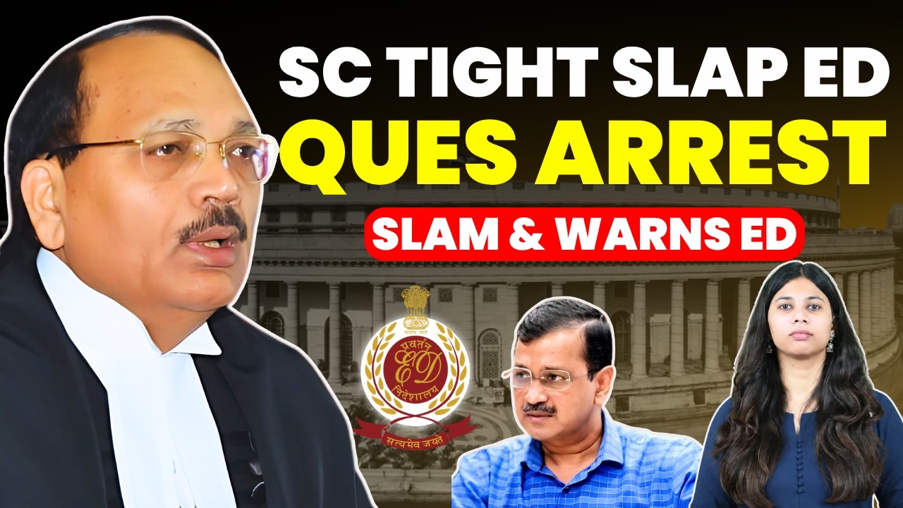 ED CROSSED ALL LIMITS......SC ANGRY AND WARNS ED...QUES ARREST #supremecourtofindia #warning