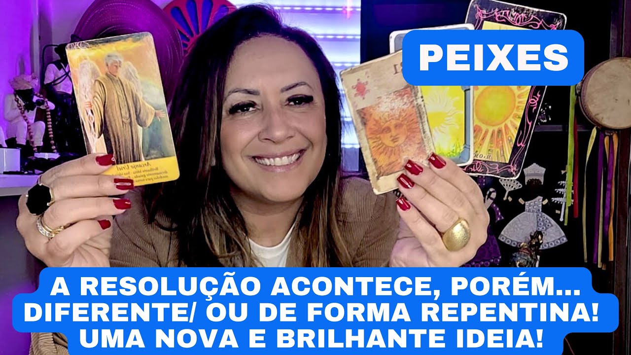 PEIXES ♓️ A RESOLUÇÃO ACONTECE, PORÉM…DIFERENTE/ OU DE FORMA REPENTINA! UMA NOVA E BRILHANTE IDEIA! 