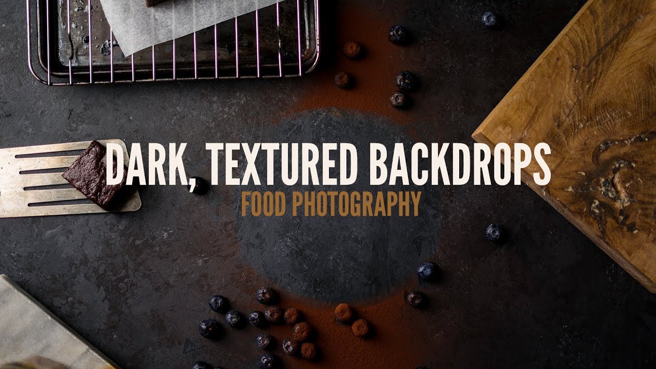 Textured Backdrops for Dark Food Photography