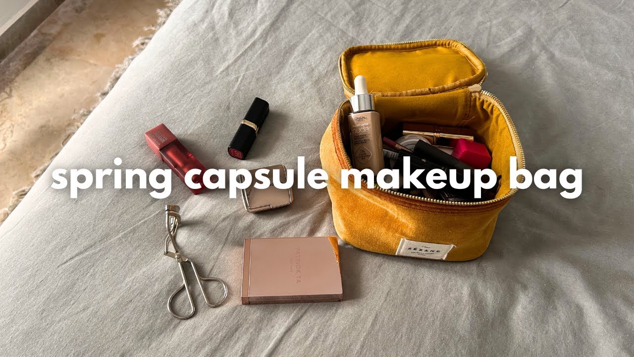 what's in my spring capsule makeup bag 🌸