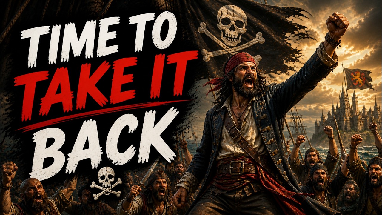 All Good Sailors — High-Energy Pirate Rock Song (Lyric Video)