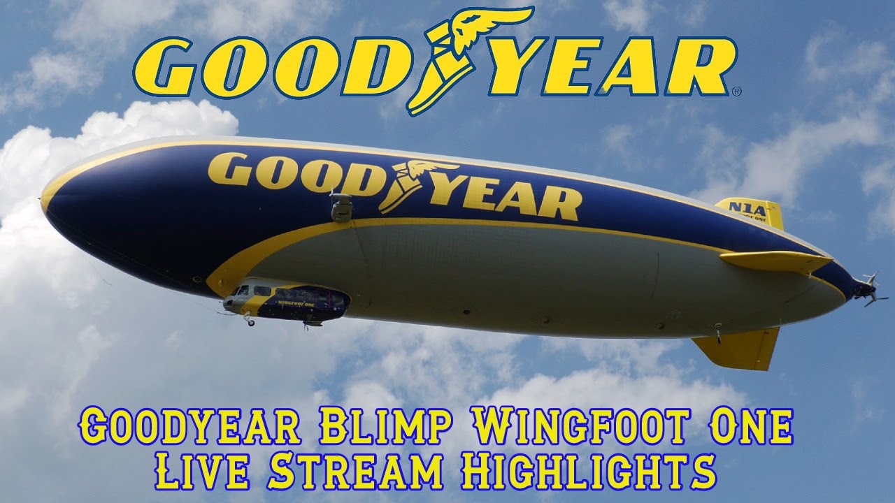 Goodyear Blimp Wingfoot One Taking Off and Landing at Wingfoot Lake