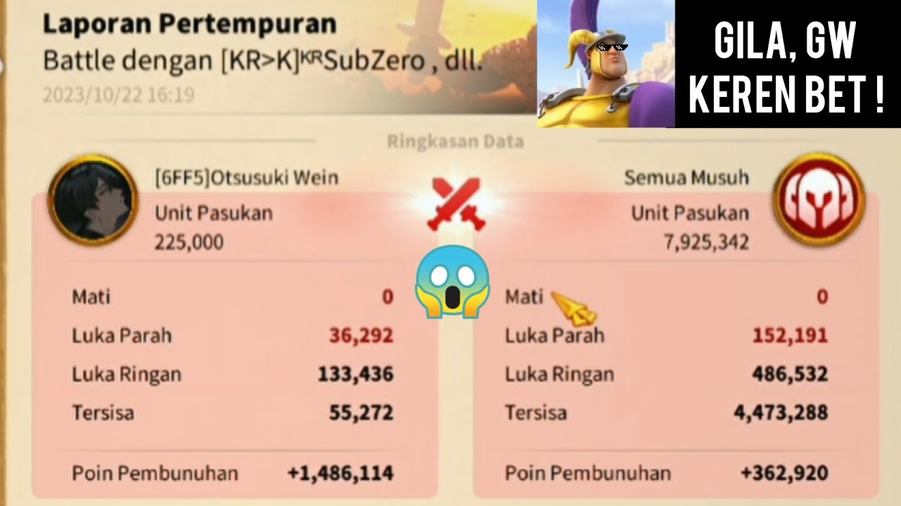 Pyrrhos terlalu OP di KVK 1 Rise of Kingdoms 😈