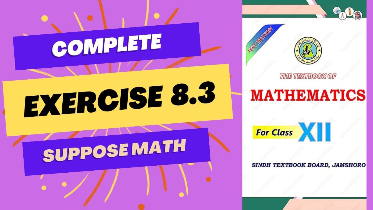 Class 12 | Exercise 8.3 (Tangent and Normal of a Circle) | Sindh Board (New Course)