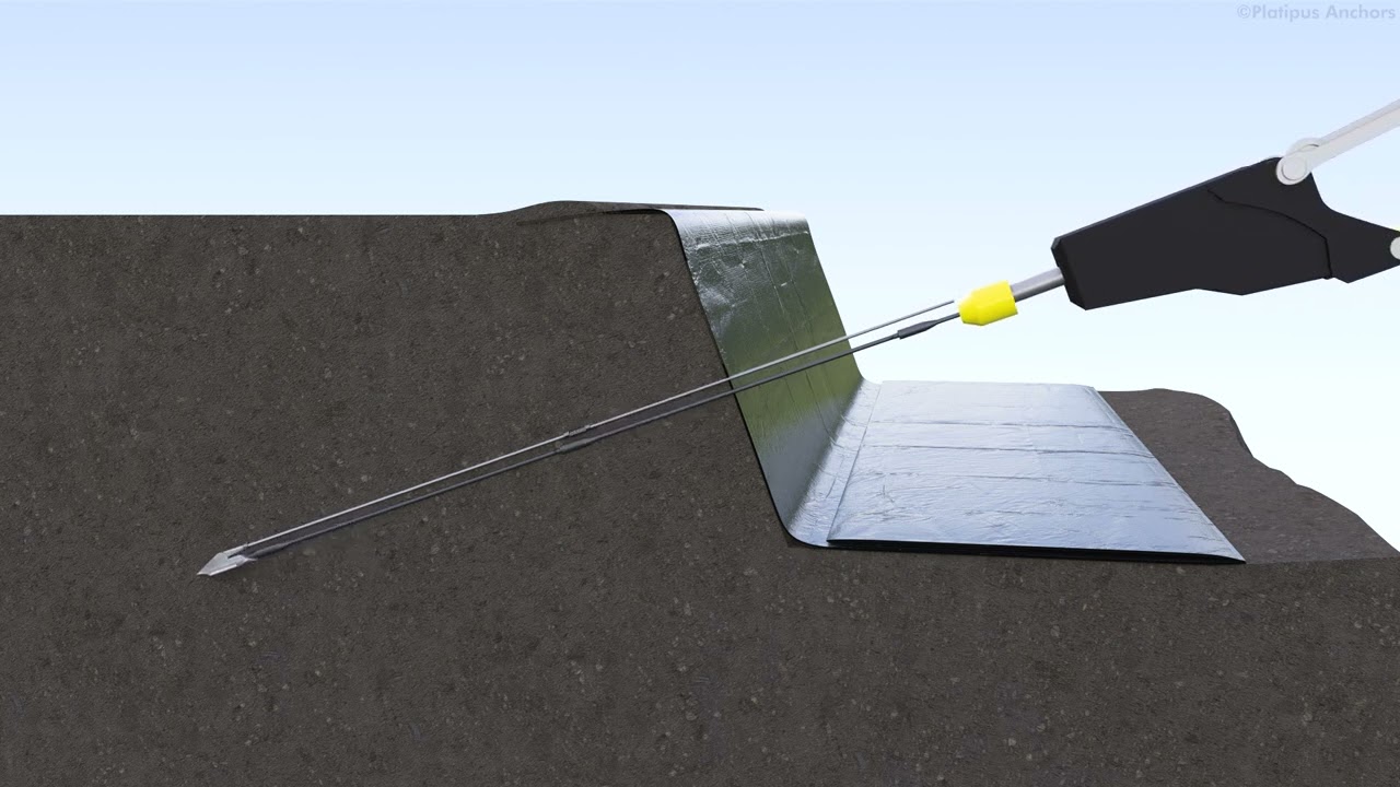 Platipus B6 Anchor with Threaded Bar - Installation Guide For Cut Face Slope Machine