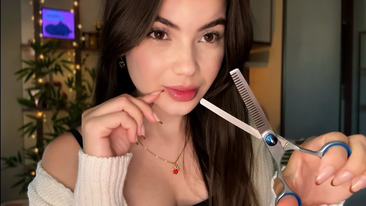 ASMR | Соседка подстрижет тебя и сделает тебя идеальной 💇‍♂️✂️