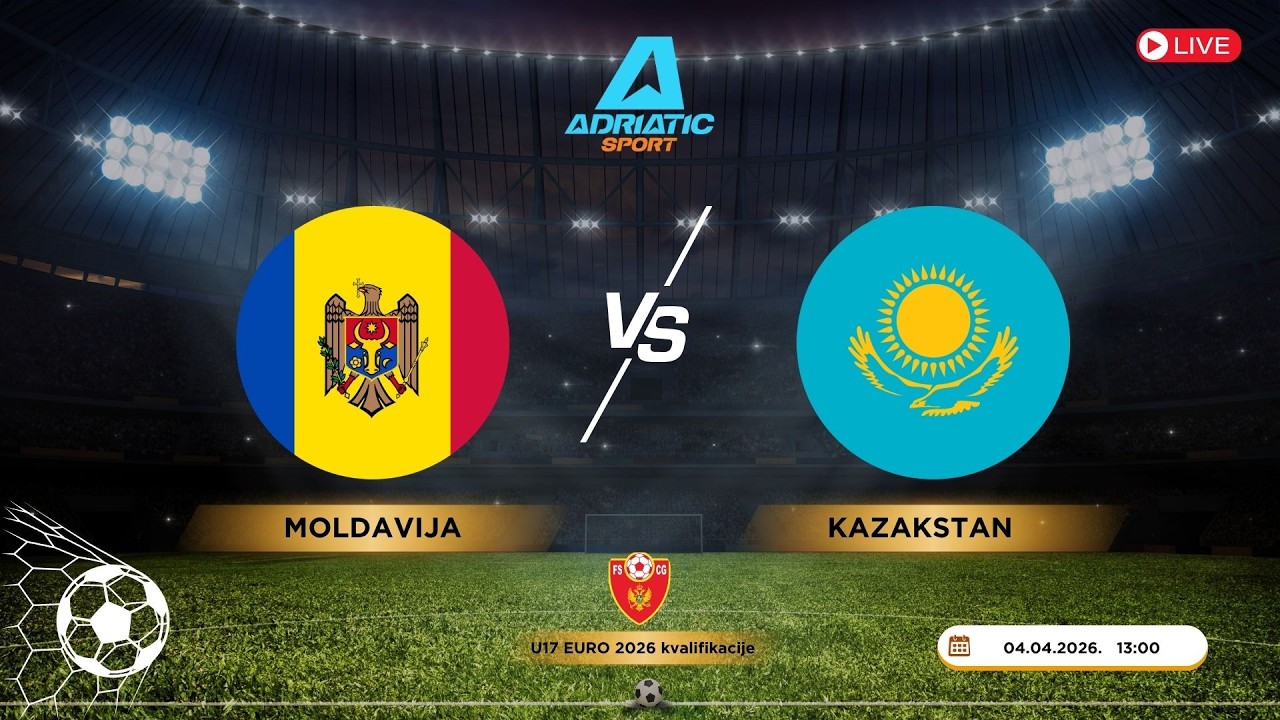 U17 EURO 2026 kvalifikacije | Moldavija vs Kazakstan | LIVE