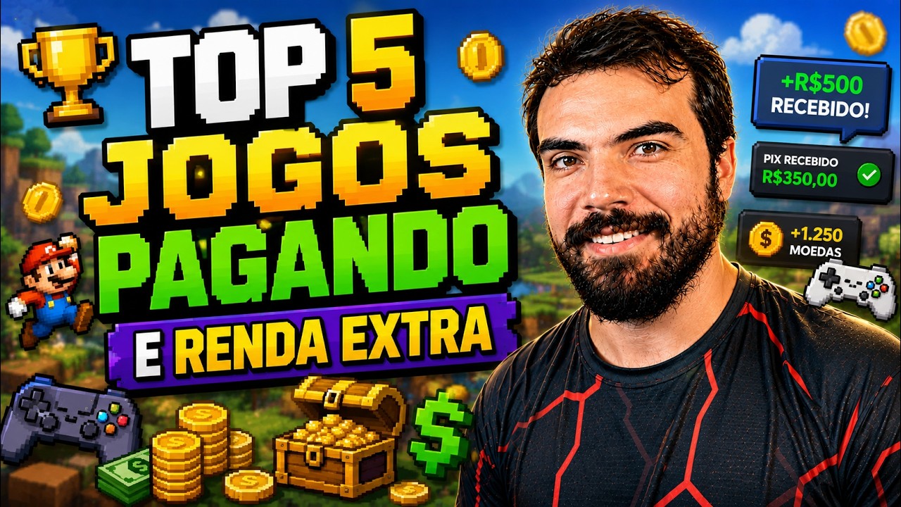 TOP 5 - A MELHORES RENDAS EXTRAS E JOGOS PAGANDO 2026