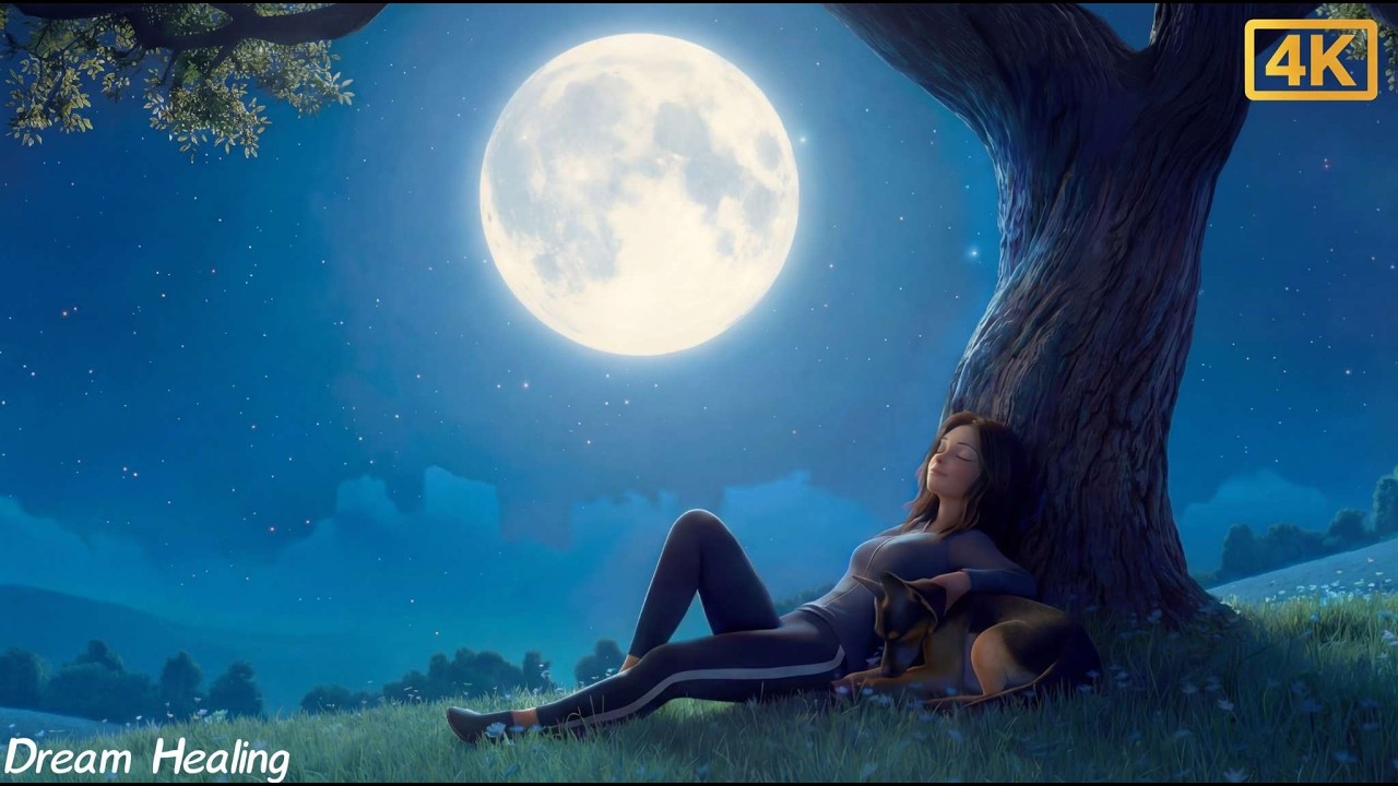 Dream Healing – Sleeping Beneath the Full Moon 🌙 | 432Hz · 528Hz · 741Hz Healing Sleep Music