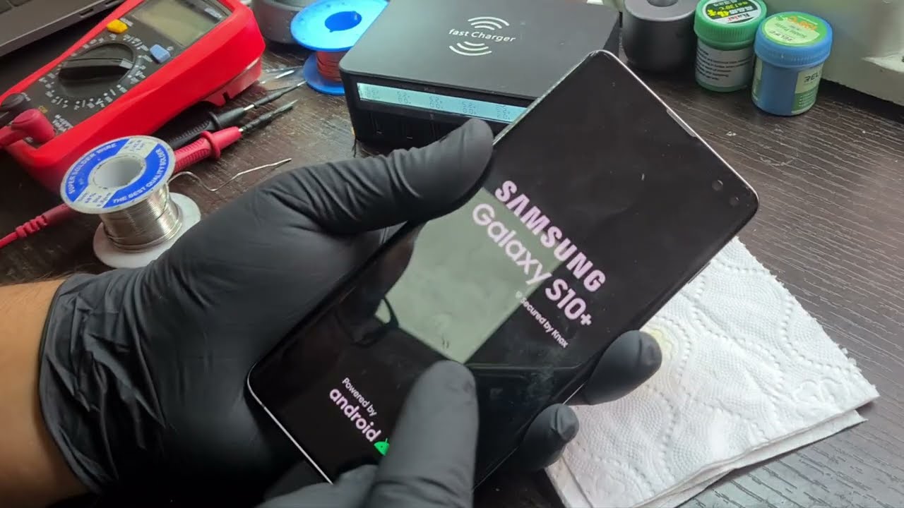 Cambio puerto de carga Samsung Galaxy S10 plus (aviso de pantalla humedad)