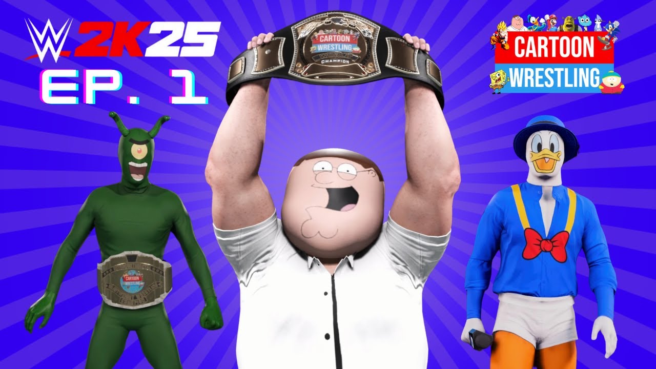 Cartoon Wrestling Debuts on WWE2K25 Universe Mode