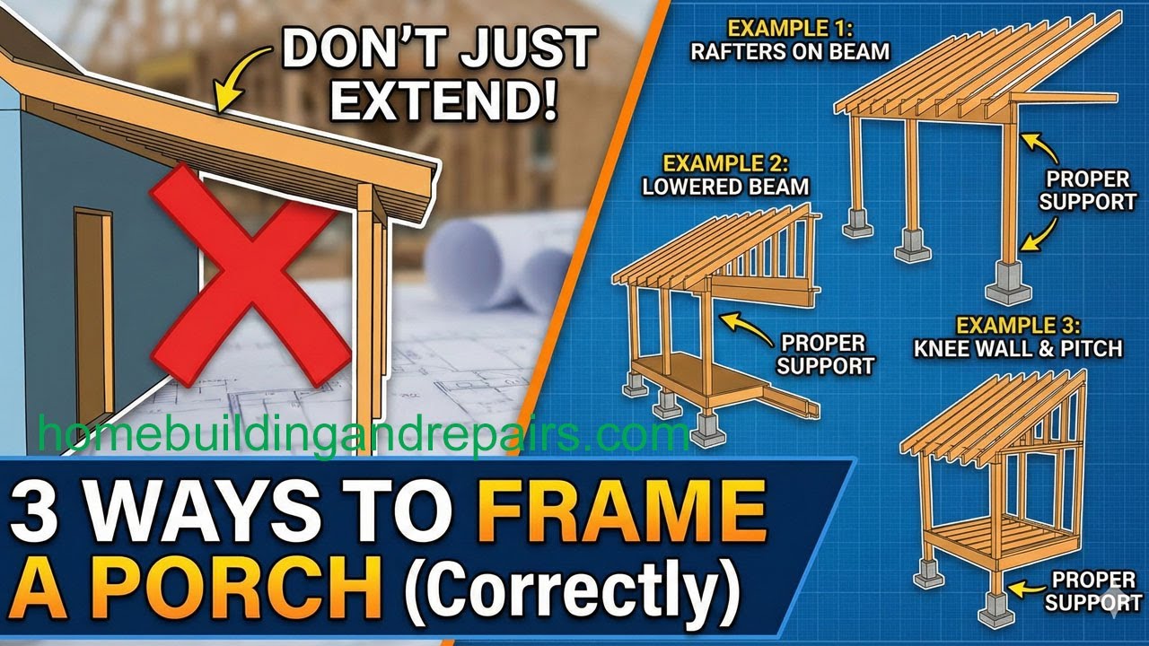 If Extending Roof Overhang Creates Huge Problem - Then Build A Porch