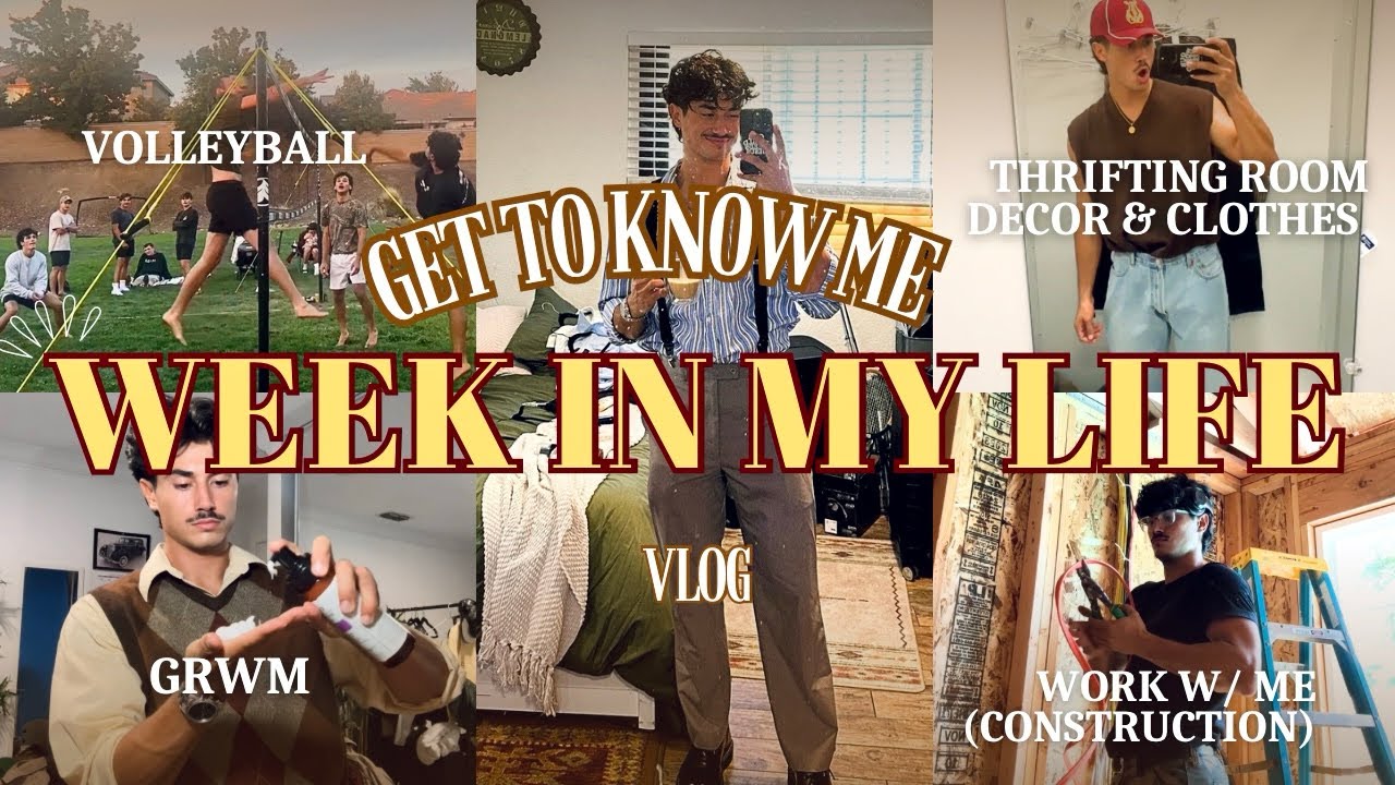 A WEEK IN MY LIFE (room remodel,thrifting,construction,grwm,new coffee machine)