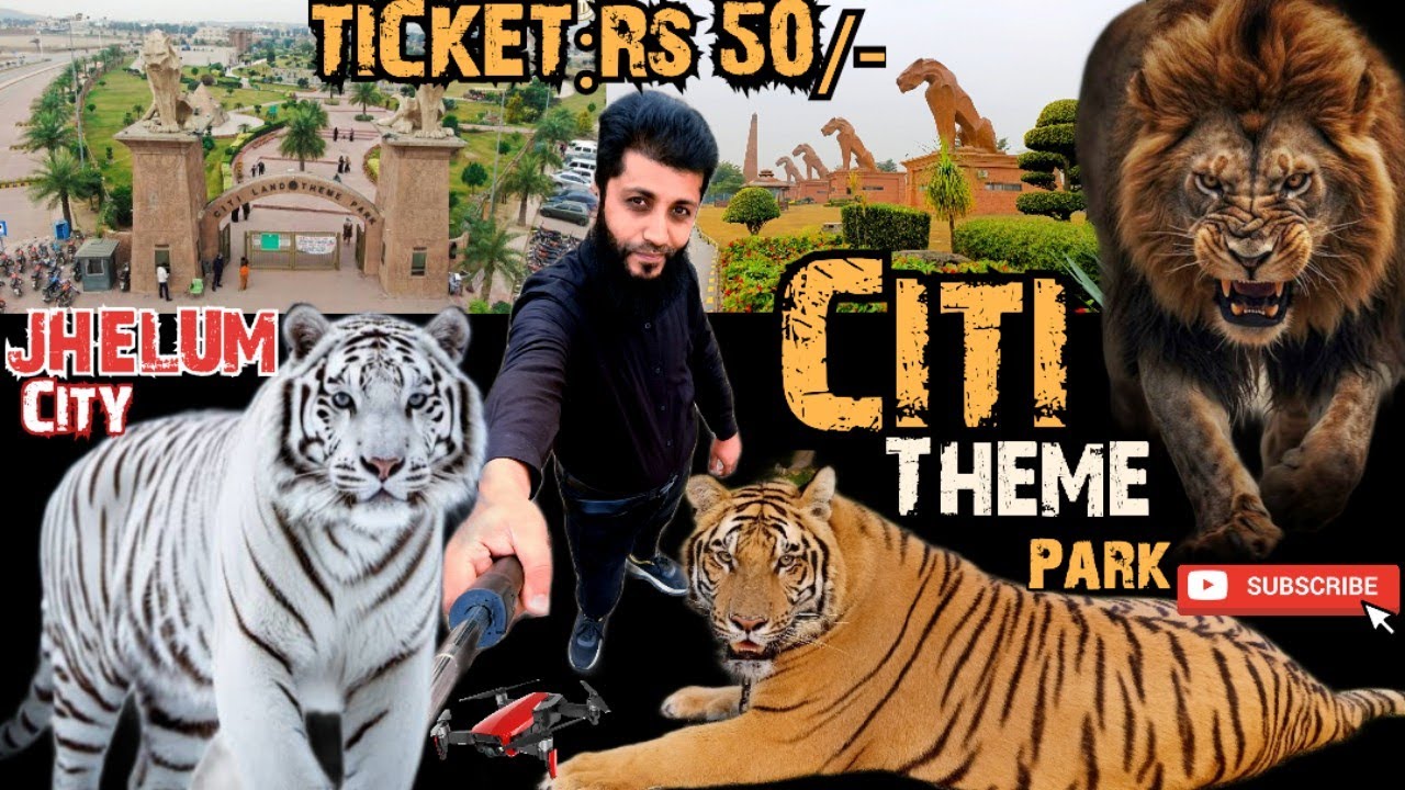 Citi Land Theme Park & 🦓 Zoo | JHELUM City | 🦁 Lions & 🐯 Tigers | Cheapest 💳Ticket Just Rs.50/- 😱⁉️
