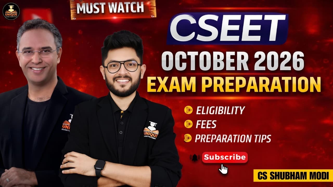 CSEET October 2026 Exam Preparation | Eligibility, Fees, Salary | All about CSEET Oct 2026